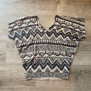 Tribal Patterned Tee Shirt